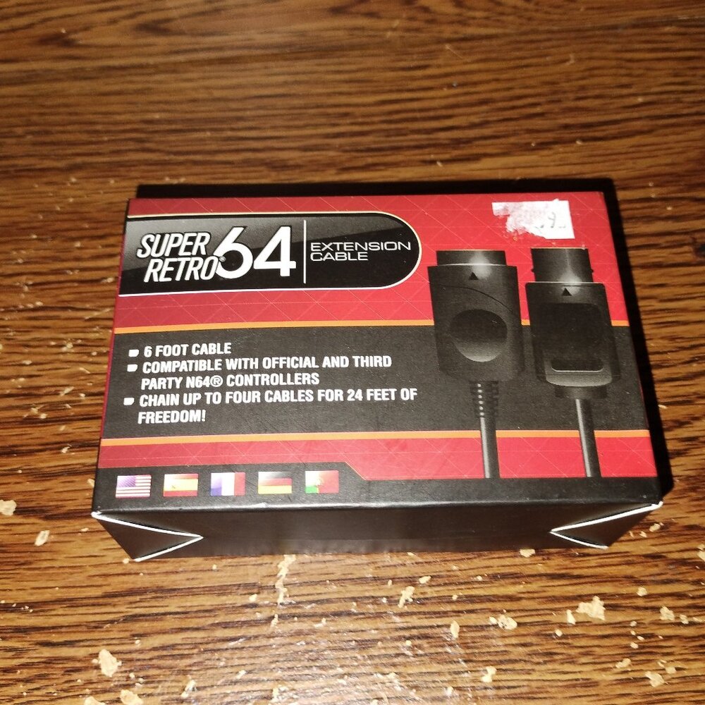 Super Retro 64 Extension Cable (for Nintendo 64) (Retro-bit, 2012) (unopened)